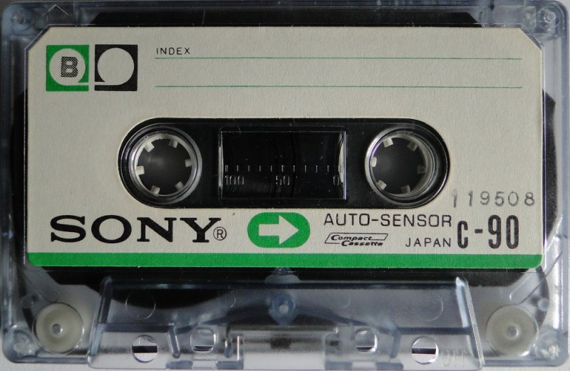 Compact Cassette Sony Auto-Sensor 90 Type I Normal 1970 Worldwide