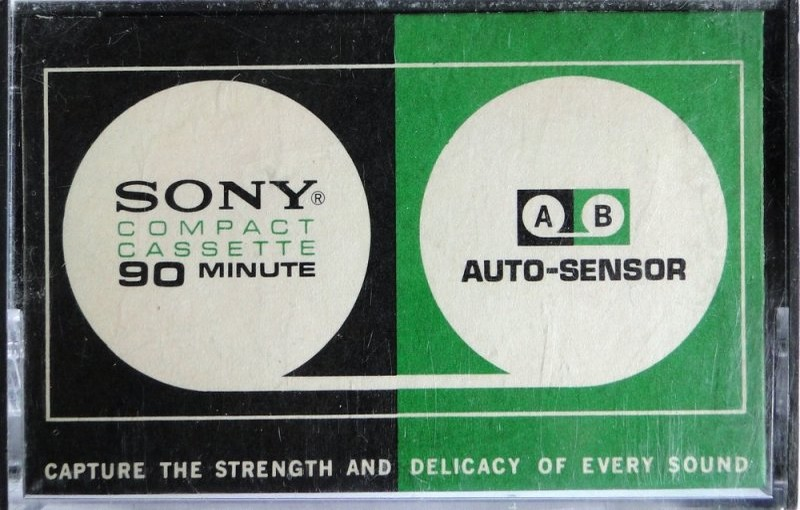Compact Cassette Sony Auto-Sensor 90 Type I Normal 1970 Worldwide