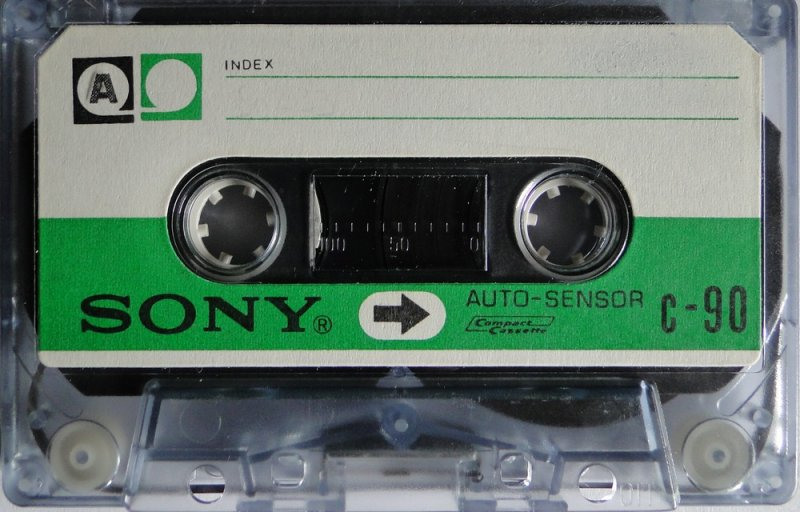 Compact Cassette Sony Auto-Sensor 90 Type I Normal 1970 Worldwide