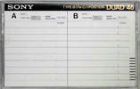Compact Cassette Sony Duad 46 Type III Ferro Chrome 1979 Japan
