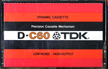 Compact Cassette TDK D 60 Type I Normal 1975 Europe, USA