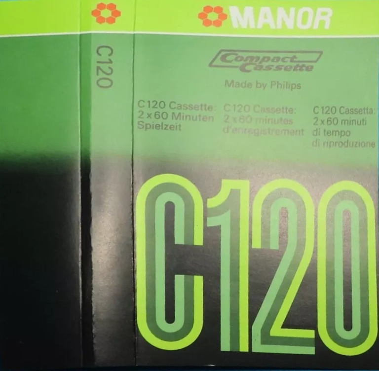 Compact Cassette Manor 120 Type I Normal 1977 Europe