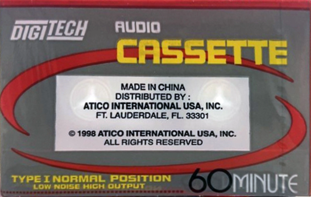 Compact Cassette Digitech 60 Type I Normal 1998 USA