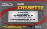 Compact Cassette Digitech 60 Type I Normal 1998 USA