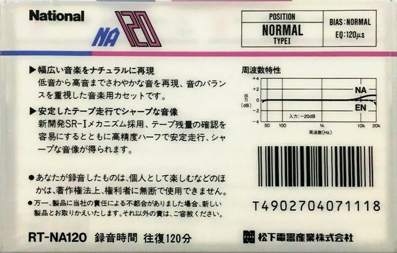 Compact Cassette: Matsushita National - NA 120