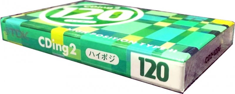Compact Cassette TDK CDing 2 120 "CD2-120U" Type II Chrome 2002 Japan