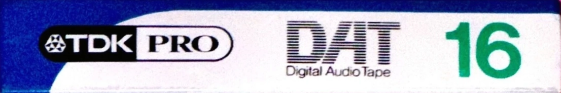 Digital Audio Tape TDK 16 "DA-RPRO16AX" Type IV Metal 1996 North America