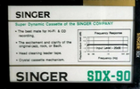 Compact Cassette Singer 90 "SDX" Type I Normal