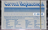 Compact Cassette Correct Replacement 90 Type I Normal 1979 North America