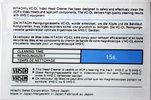 VHS-C (VHS Compact) Hitachi "VC-CL" Cleaning Cassette Europe
