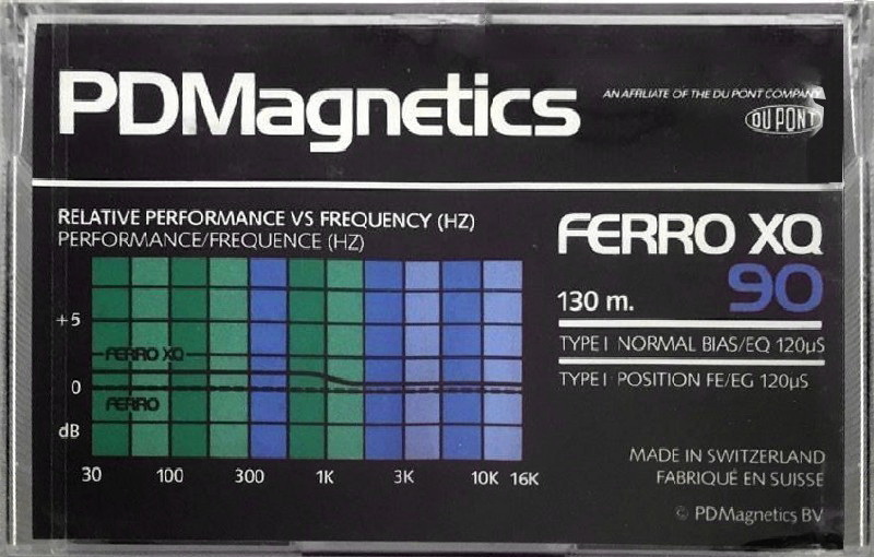 Compact Cassette PDM Ferro 90 "XQ" Type I Normal 1983 Europe