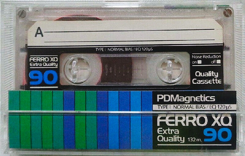 Compact Cassette PDM Ferro 90 "XQ" Type I Normal 1983 Europe