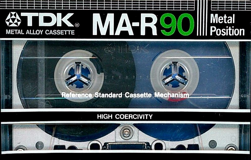 Compact Cassette TDK MA-R 90 Type IV Metal 1982 USA