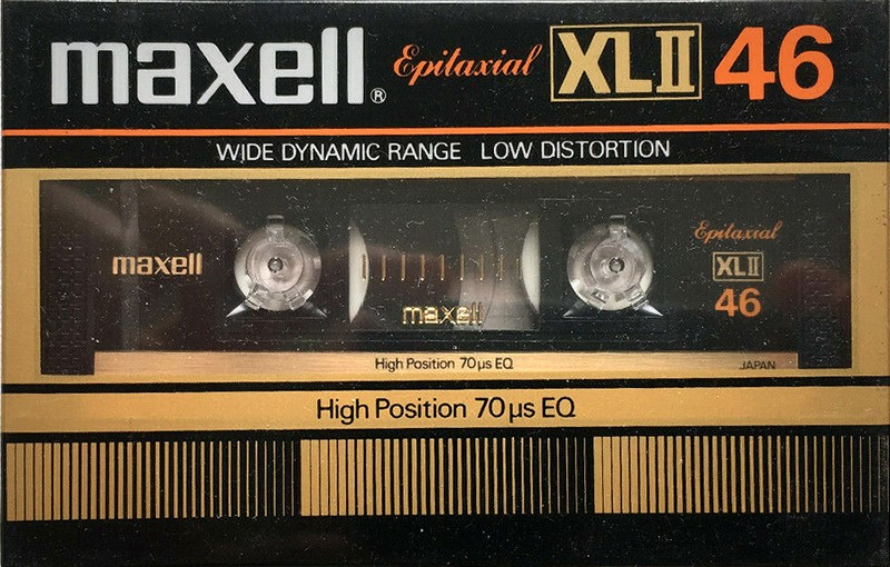 Compact Cassette Maxell XLII 46 Type II Chrome 1982 Japan