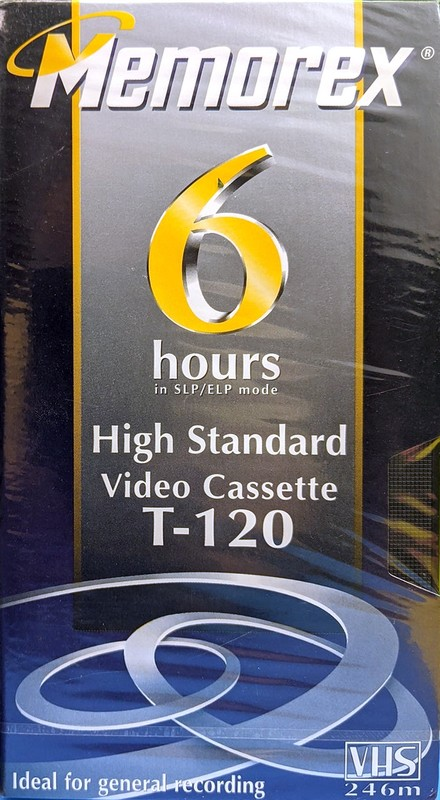VHS, Video Home System Memorex HS 120 Type I Normal 1997 North America