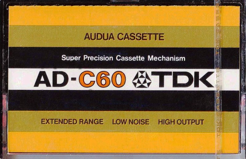 Compact Cassette TDK Audua 60 Type I Normal 1977 Europe, USA