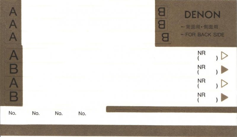 Compact Cassette Denon HD 90 "HD90M" Type II Chrome 1987 Japan