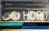 Compact Cassette Denon HD 90 "HD90M" Type II Chrome 1987 Japan