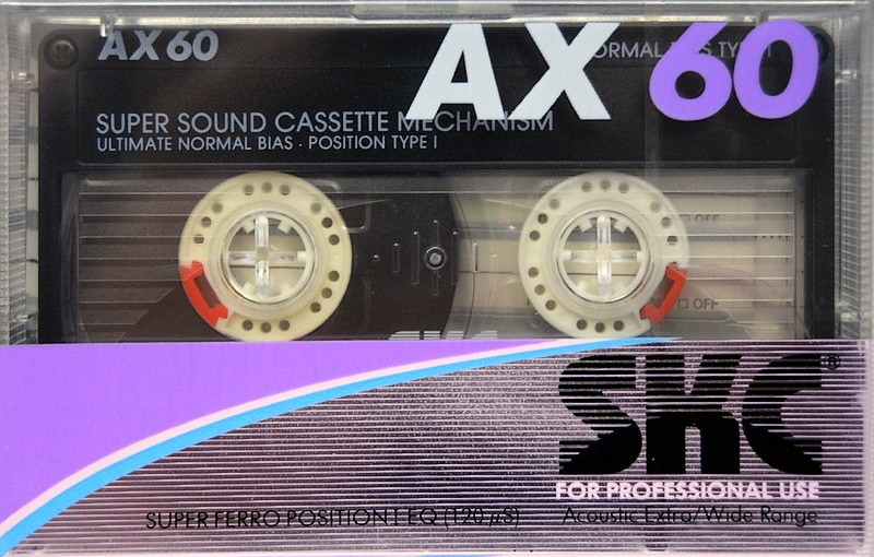 Compact Cassette SKC AX 60 Type I Normal 1987 Europe