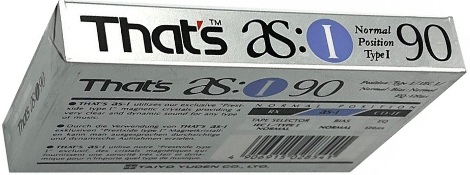 Compact Cassette Thats AS I 90 Type I Normal 1990 Europe