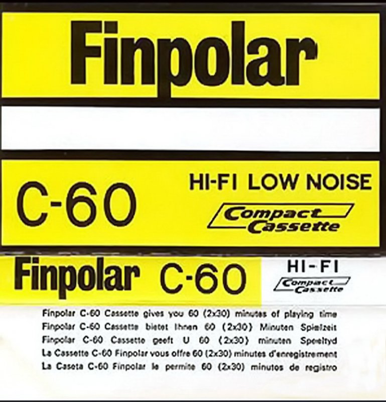 Compact Cassette Finpolar 60 Type I Normal Hong Kong