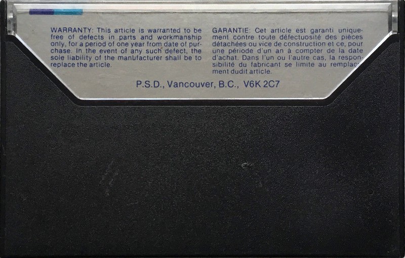 Compact Cassette Akai Canada 90 Type III Ferro Chrome 1979 Canada