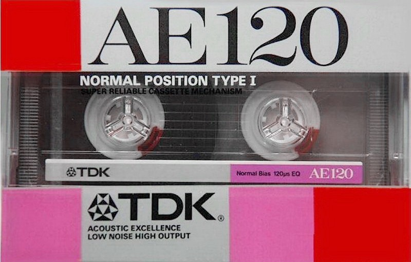 Compact Cassette TDK AE 120 "AE-120" Type I Normal 1987 Japan
