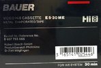 Video8, Hi8, Digital8 Bauer 30 "Hi8 E5-30 ME" Type IV Metal Germany