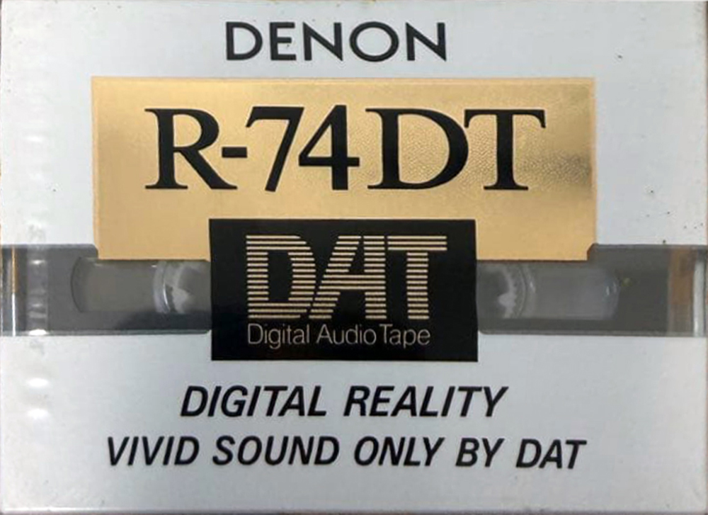 Digital Audio Tape Denon 74 "R-74DT S" Type IV Metal 1991 Japan