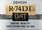 Digital Audio Tape Denon 74 "R-74DT S" Type IV Metal 1991 Japan