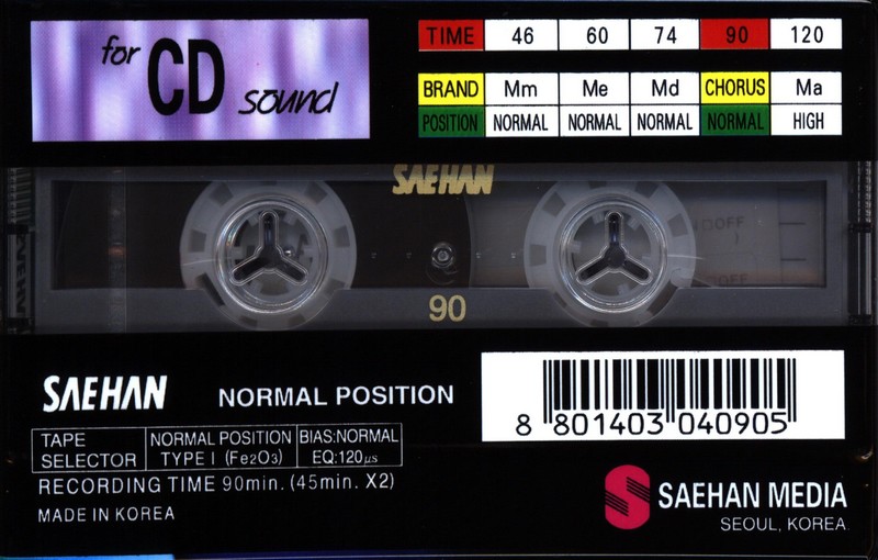 Compact Cassette: Saehan  - Chorus 90