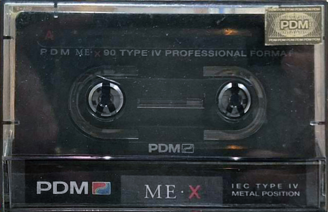 Compact Cassette PDM ME x 90 Type IV Metal 1990 Europe