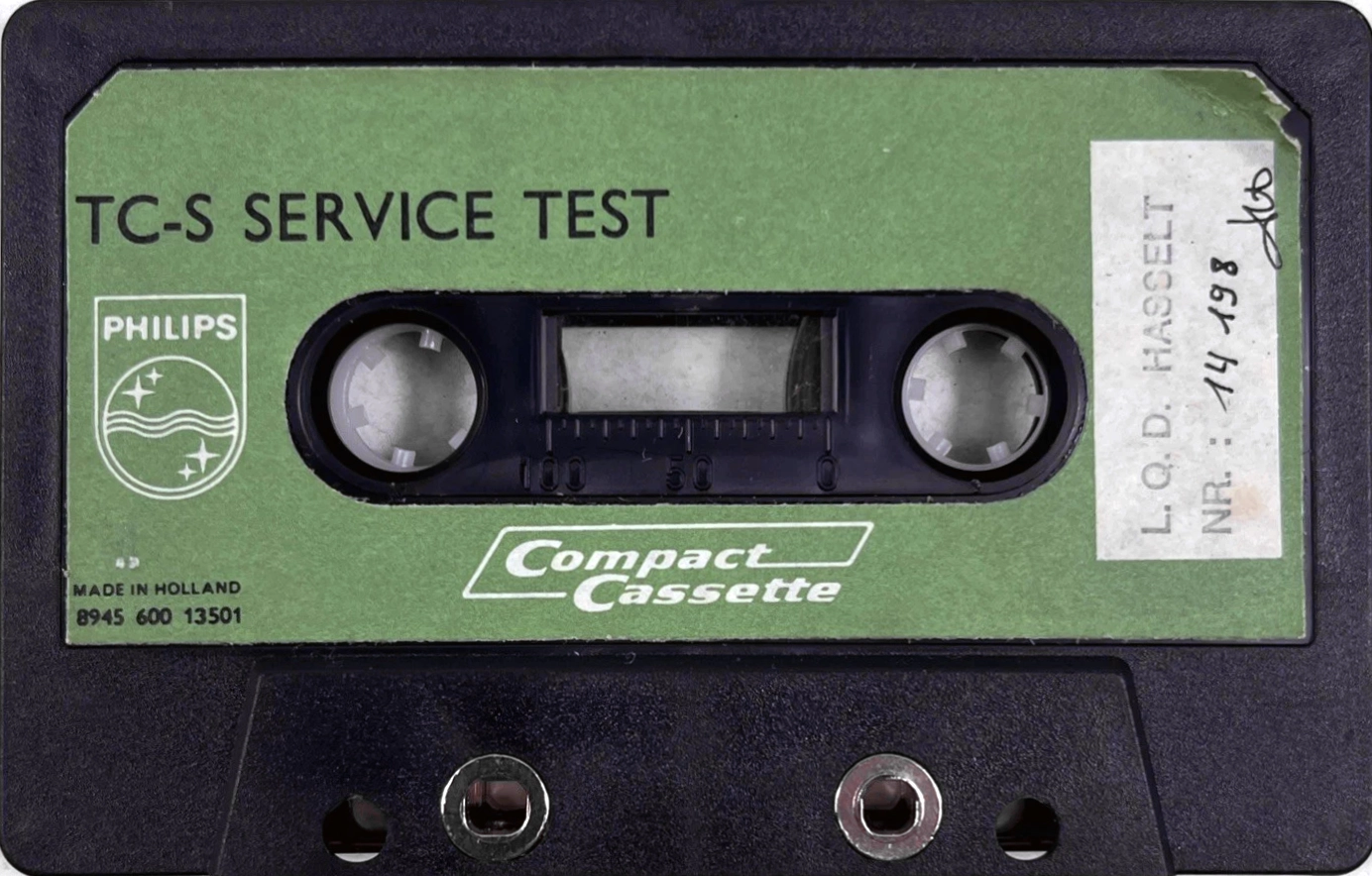 Compact Cassette Philips "TC-S" Test Cassette Europe