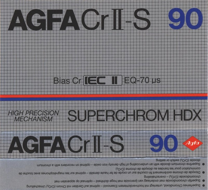 Compact Cassette: AGFA  - Superchrom HDX 90