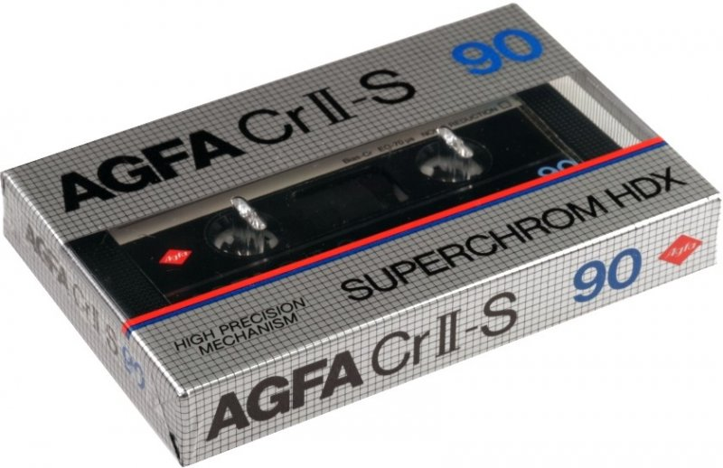 Compact Cassette AGFA Superchrom HDX 90 "Cr II-S" Type II Chrome 1982 Europe