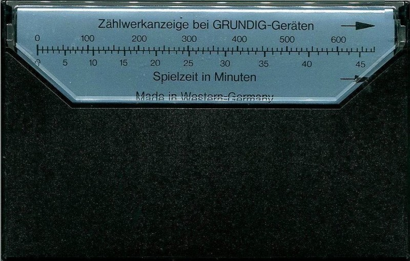 Compact Cassette Grundig HiFi-Cassette 90 Type II Chrome 1976 Europe