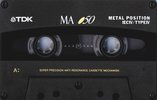 Compact Cassette TDK MA 50 "MA-50EA" Type IV Metal 1994 Europe