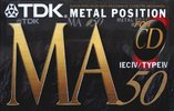 Compact Cassette TDK MA 50 "MA-50EA" Type IV Metal 1994 Europe