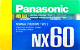 Compact Cassette Panasonic NX 60 "RT-NX60" Type I Normal 1989 Japan
