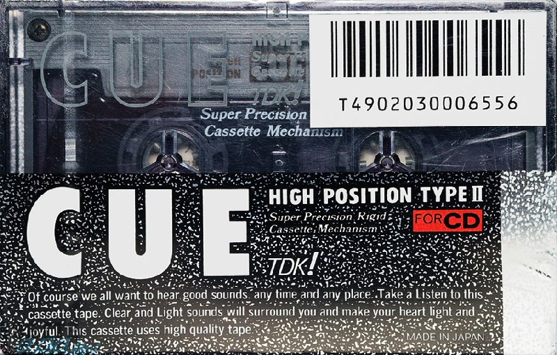Compact Cassette TDK CUE 60 "CUE-60BK" Type II Chrome 1989 Japan