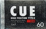 Compact Cassette TDK CUE 60 "CUE-60BK" Type II Chrome 1989 Japan