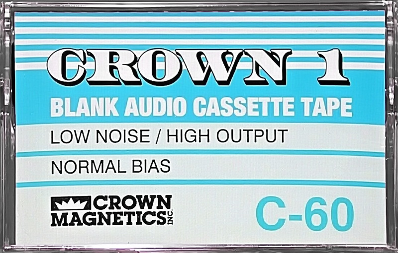 Compact Cassette Crown 1 60 Type I Normal USA