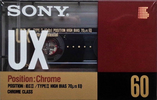 Compact Cassette Sony UX 60 Type II Chrome 1990 Europe