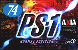 Compact Cassette AXIA PS-I / PS-1 74 "PS1J 74" Type I Normal 1997 Japan