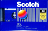 Compact Cassette Scotch BX 60 "34-7019-7238-1" Type I Normal 1988 Worldwide