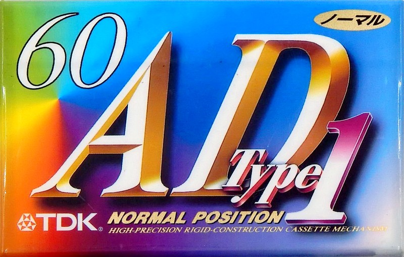 Compact Cassette TDK AD1 60 "AD1-60" Type I Normal 1995 Japan