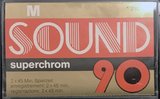 Compact Cassette M Sound 90 Type II Chrome 1981 Europe