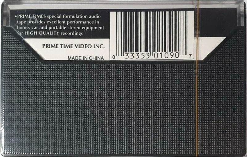 Compact Cassette Prime Time 90 Type I Normal 1997 China