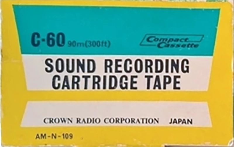 Compact Cassette Crown / Crown Radio Corporation 60 "AM-N-109" Type I Normal 1969 USA