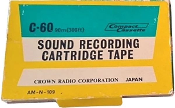 Compact Cassette Crown / Crown Radio Corporation 60 "AM-N-109" Type I Normal 1969 USA